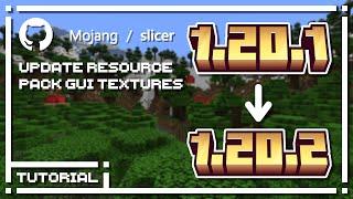 How to update your resource pack GUI to 1.20.2 using Mojang's Slicer tool!