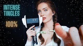 ASMR Up Close  Tickeling Trigger Words~ Tapping  Whispering In Ear~ Gibberish Sounds for Sleep