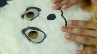 art and craft for children - How to make Panda Mask
