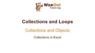 Excel VBA Online Course - 6.1.1 Collections in Excel