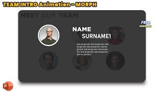 145.PowerPoint team intro template | Picture Placeholders