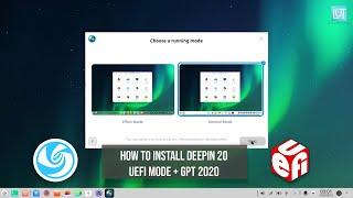 How to Install Deepin 20.2.3 UEFI GPT Method 2021
