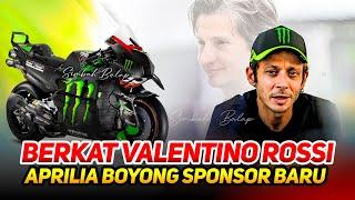 DI UMUMKAN  APRILIA BOYONG SPONSOR BARU MONSTER ENERGY BANTUAN VALENTINO ROSSI