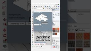 Creating a hip roof in SketchUp with the 1001 Bit plugin! #sketchup #1001bit #plugin #architect