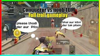 Conqueror vs Noob (pro) prank | PUBGMOBILE