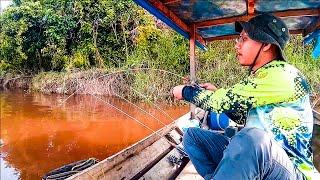 Mancing Udang Pasca Banjir Besar Tahunan Sungai Kampar Riau