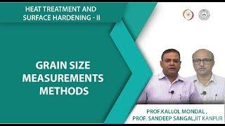 Grain size measurements methods