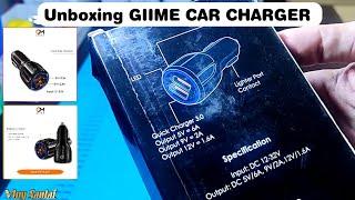 Unboxing GIIME Car Charger 12-32V 30W