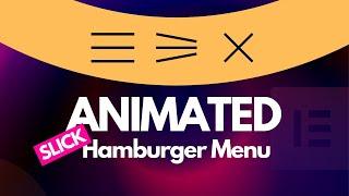 Create an Animated Hamburger Menu in WordPress using Elementor | Elementor Mobile Menu