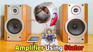 Diy Class A Amplifier Stereo Using Drilling Machine Stator