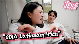 A mi esposo NO le gustó LATINOAMÉRICA(?) | JIN necesita aprender ESPAÑOL ️  - JEKS ft. Jin