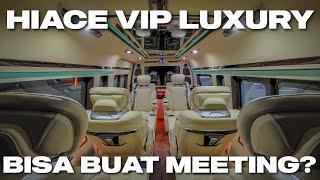 IDAMAN BANGET! INTERIOR HIACE VIP LUXURY YANG BISA BUAT MEETING - #hiacecustom