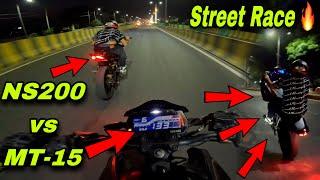 Zara is Back in Action  | NS200 vs MT-15 | Street Race ️ | Close Calls