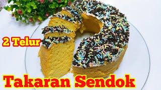 Cara Membuat Kue Bolu Panggang 2 Telur Takaran Sendok