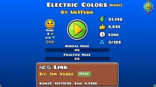 "Electric Colors" (Daily) / By: Uk1Tukn/ Geometry Dash