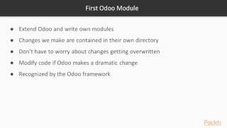 Advanced Concepts of Odoo 10 : Discovering Custom Odoo Modules | packtpub.com