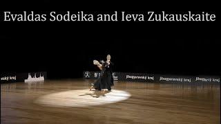 Evaldas Sodeika and Ieva Zukauskaite winner of WDSF World Championship Standard. Honor dance Foxtrot