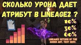 Урон атрибутом в игре Lineage2. Обновление Return of the Queen Ant