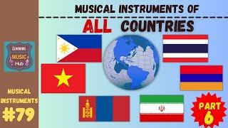MUSICAL INSTRUMENTS OF ALL COUNTRIES (Part 6) | LESSON #79 |  LEARNING MUSIC HUB