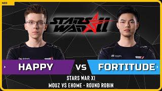 WC3 - [UD] Happy vs Fortitude [HU] - Mouz vs EHOME - Round Robin - Stars War XI