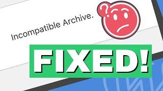 How to Fix the Incompatible Archive Error in WordPress in Two Different Ways