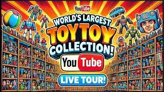 World’s Largest Toy Collection Live Tour! Unboxing Rare & Vintage Toys