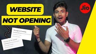 FIX SOME WEBSITE NOT OPENING ON JIO SIM | This Site Can't be Reached Problem | 100% WORKING {hindi}