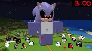 Spawn Sonic exe House With 100 Nextbots in Minecraft - Gameplay - Coffin Meme