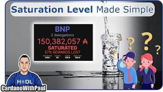 Saturation Level in Cardano Stake Pools EXPLAINED!