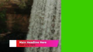 Green Screen Colorful Lower Third With After Effects Template