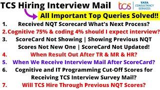 TCS NQT Score Card Out What's Next Process? Score Card Not Showing, Not Updated, Showing Old Score?