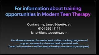 Modern Teen Therapy Coaching for Mental Health Professionals