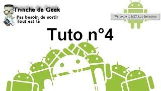 Tuto n°4 : Le Tactile - Créer une Appli Androïd - MIT App Inventor 2