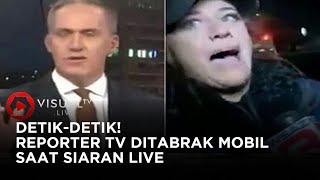 Salut Reporter di Amerika Serikat Ditabrak Mobil saat Live Report Tetap Lanjut Live