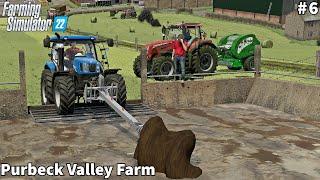 SlurryPit Agitation, Mowing & Baling Hay Bale │Purbeck Valley│FS 22│Timelapse#6