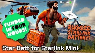 Starlink Mini Rugged Case with 24hr Battery - Star-Batt Mini