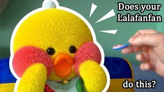 Does your Lalafanfan Duck do this? #lalafanfan #toy #kawaii #patitodepapel #Лалафанфан