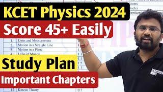 How to Score 45+ Easily ? | KCET Physics 2024 | Important Chapters