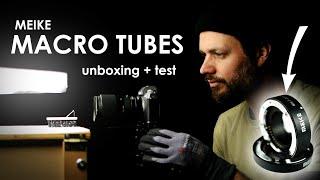 MEIKE macro extension tubes - UNBOXING and TEST