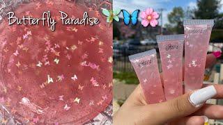 HOW TO MAKE LIGHT PINK BUTTERFLY LIPGLOSS 