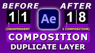 after effects duplicate layer independent