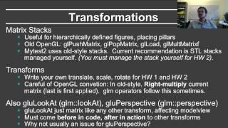 Online Graphics Course OpenGL 2: Matrix Stacks