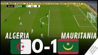 الجزائر 0-1 موريتانيا أبرز أحداث المباراة • محاكاة لعبة فيديو #AFCON2023