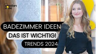 BADEZIMMER IDEEN | Wohntrends 2024 | Expertin gibt Tipps