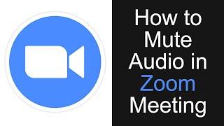 How To Mute Audio In Zoom Meeting (EASY)