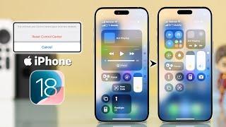 iOS 18: How to Reset Control Center on iPhone!