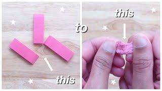 how to make a KNEADED ERASER out of a regular eraser