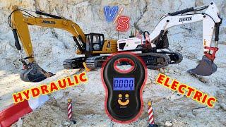 Hydraulic Power Vs Electric Power | Huina Volvo 1594 and Huina Kabolite CAT 336 | Cars Trucks 4 Fun