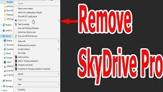 Remove Skydrive pro from windows 10 context menu