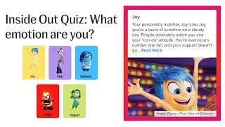 Which inside out 2 emotion are you | Inside out 2 emotions quiz | What emotion are you